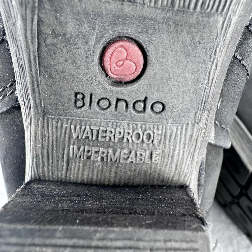 Blondo Waterproof Bootie Boots Womens Size 9‎ Black Nubuck Ankle B4935 017